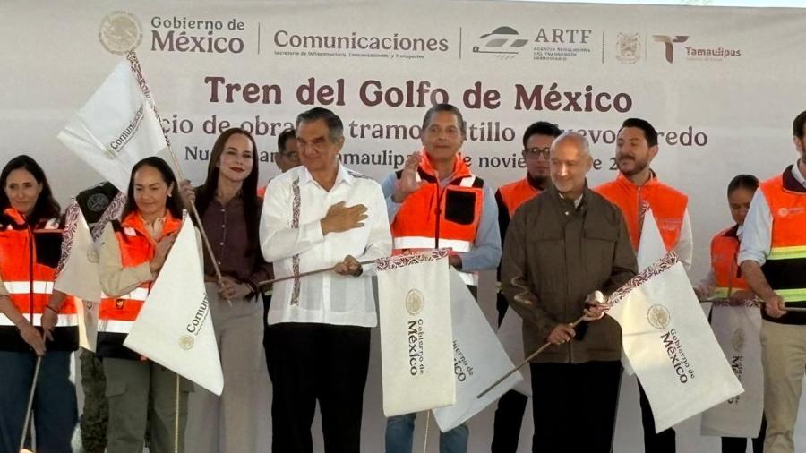 Dan banderazo oficial a la construcción del Tren de Pasajeros Saltillo-Nuevo Laredo