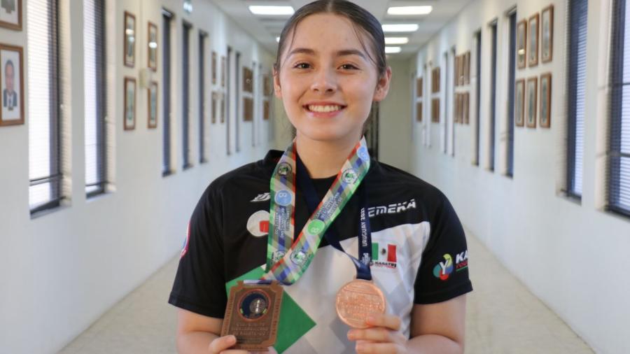 Impulsa Gobierno Municipal a Yaneth Quiroz, rumbo al mundial de Karate en Dubai