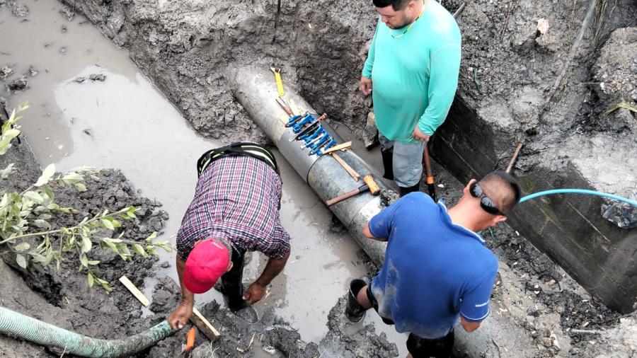 Reparó COMAPA Reynosa fugas de agua potable en diversos sectores de la ciudad