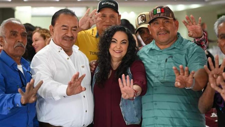 Se reúne Olga Sosa candidata de Morena al Senado, con la clase obrera de Matamoros