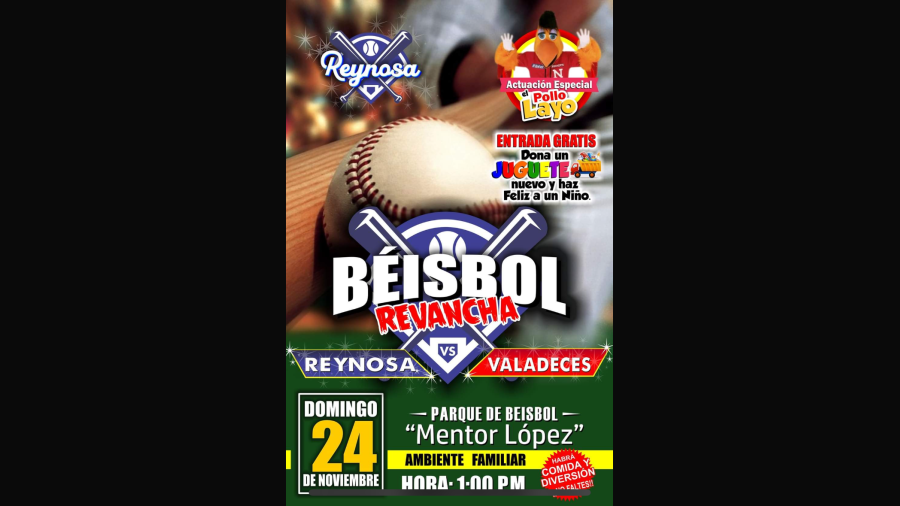 Invita el Gobierno de Reynosa al `Beisbol con Causa’