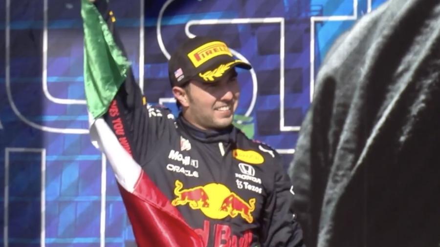 Checo Pérez y Verstappen se suben al podio en el US GP