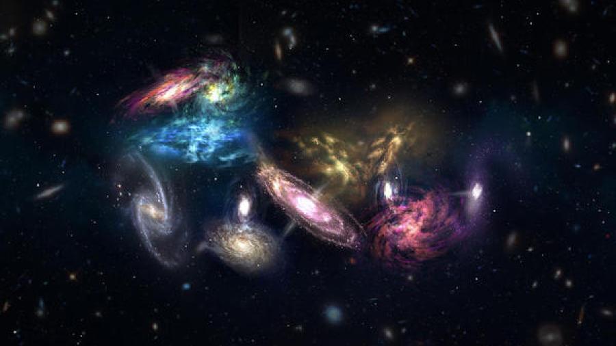 Astrónomos son testigos de la colisión de 14 galaxias