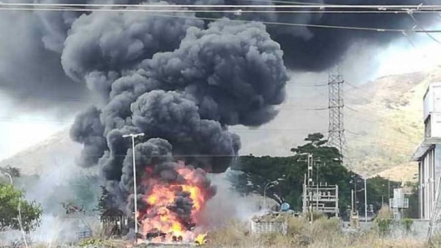 Incendio consume planta eléctrica en Venezuela