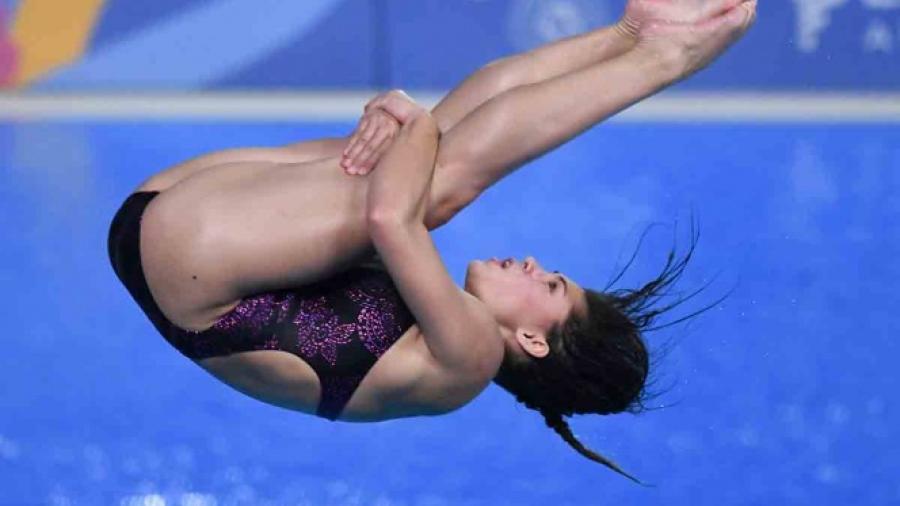 Dolores Hernández consigue plata en trampolín de 3 metros