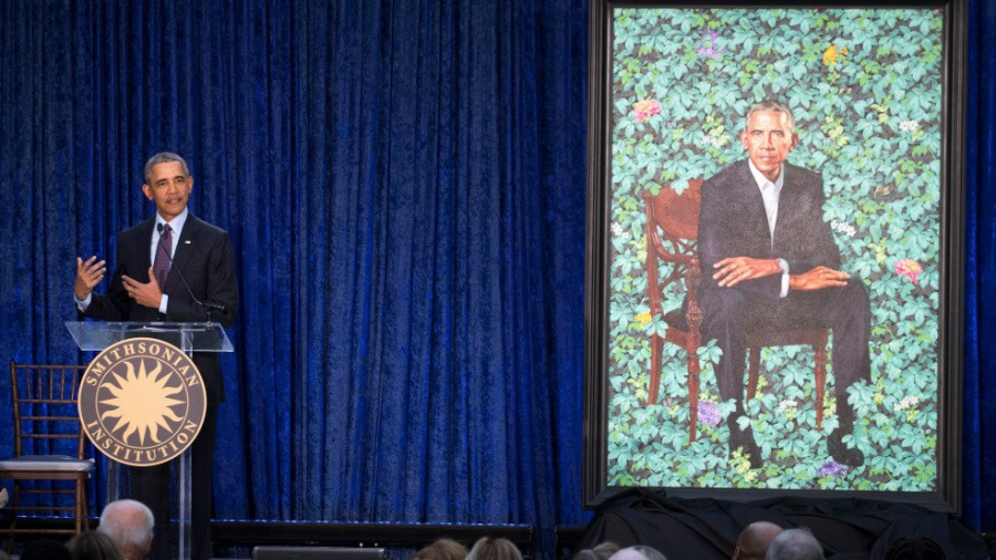 Retrato de Obama rompe paradigmas de Galeria Nacional