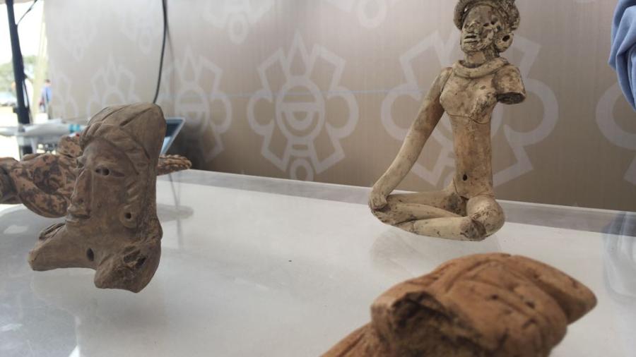 Piezas arqueol&oacute;gicas salen a la luz