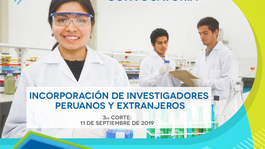 Convocatoria para la Incorporación de Investigadores