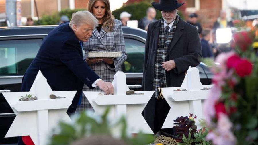 Trump visita la sinagoga de Pittsburgh