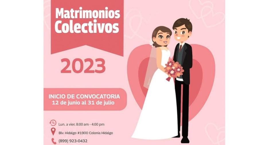 Realiza DIF Reynosa Campaña de Matrimonios Colectivos 2023