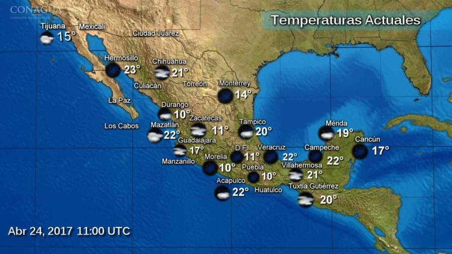 Prevén lluvias fuertes en el sur del país 