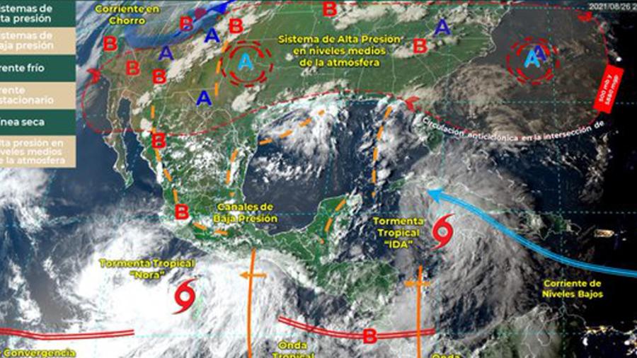 Colima declara alerta por tormenta tropical Nora ante posibilidad de convertirse en huracán