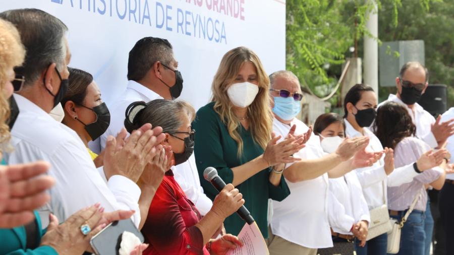 Inauguraron vecinos y Maki Ortiz calle 1ª  Petrolera en Ampliación Pedro J. Méndez 