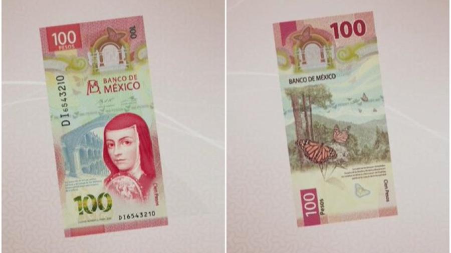 Sor Juana Inés de la Cruz es ahora la nueva imagen del billete de 100 pesos