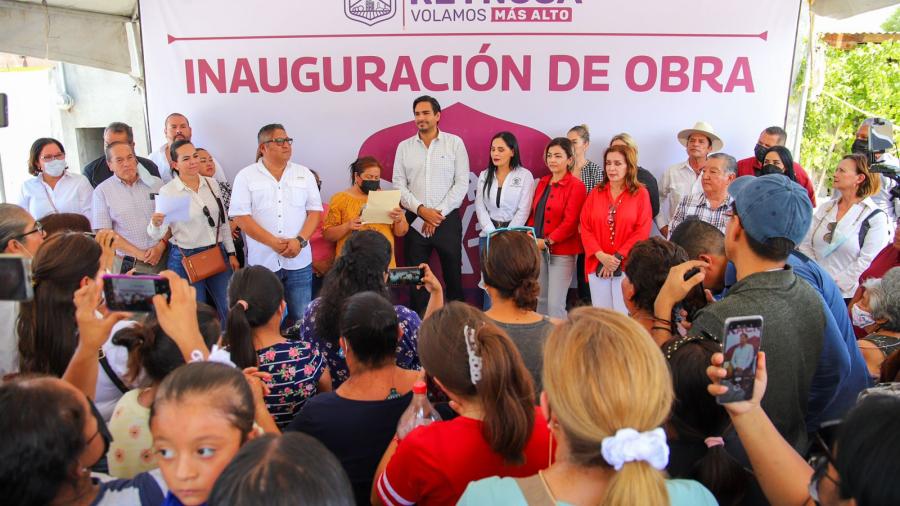 Inauguró Alcalde Carlos Peña Ortiz Nueva pavimentación hidráulica 