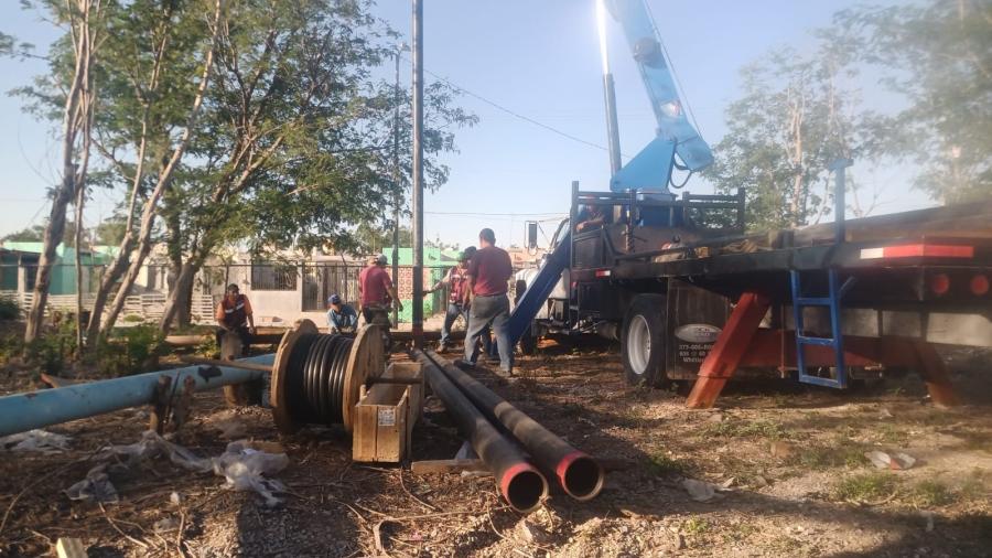 Instaló COMAPA bomba de pozo en la colonia Paseo Ampliación de las Flores