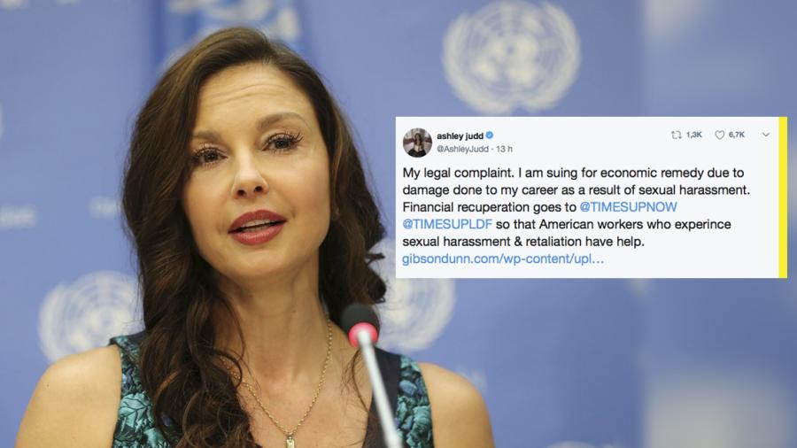 Ashley Judd demanda a Harvey Weinstein