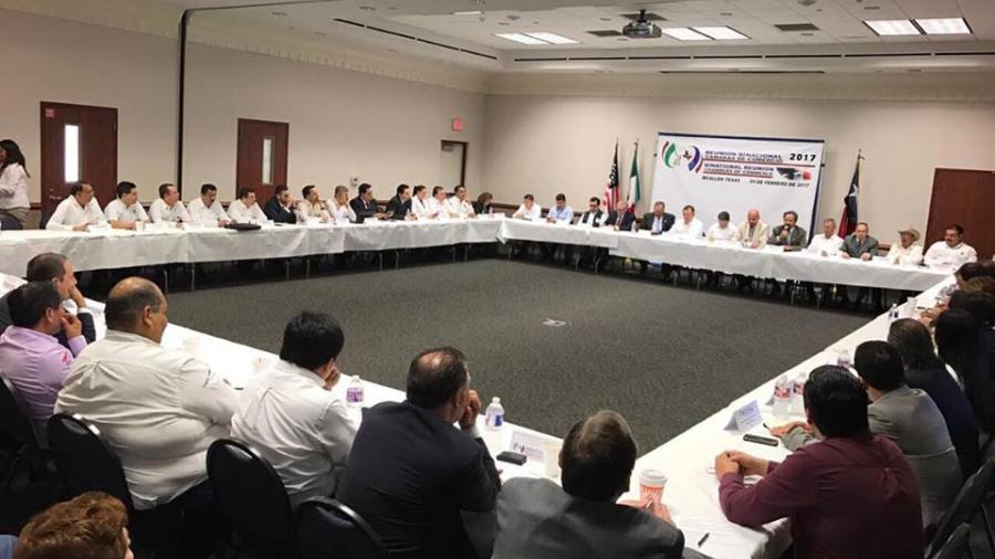 Participa Jesús de la Garza en reunión binacional de Comercio