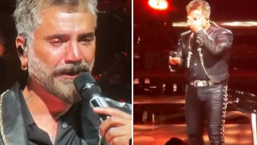 Alejandro Fernández llora en concierto al interpretar temas de su padre Vicente 