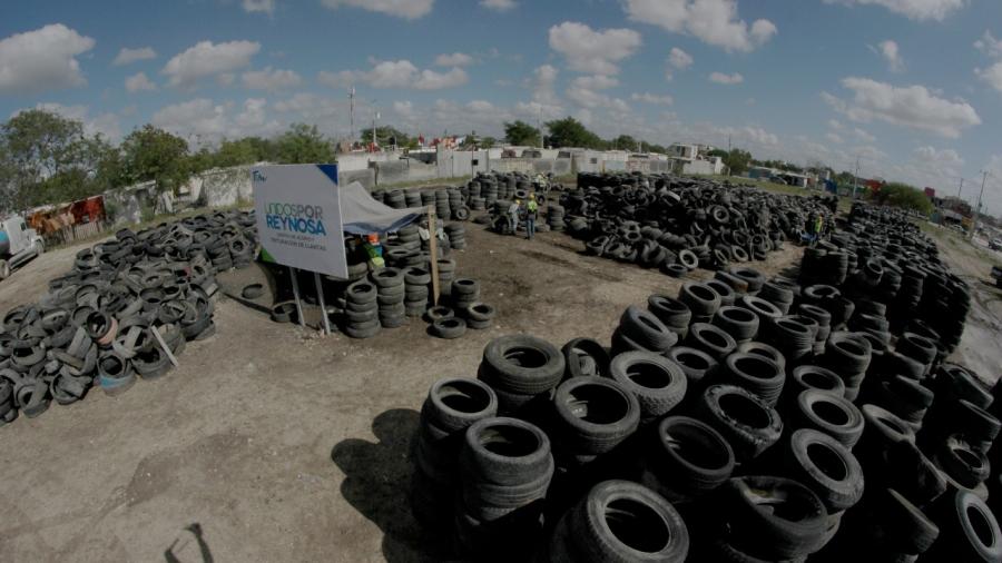 Trituran 23 mil llantas para combatir moscos y mejorar imagen