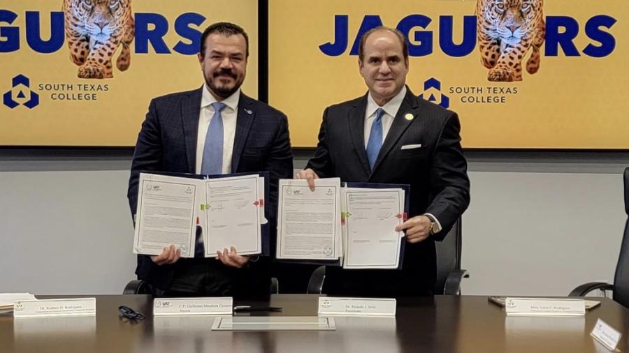 Firma la UAT acuerdo con South Texas College