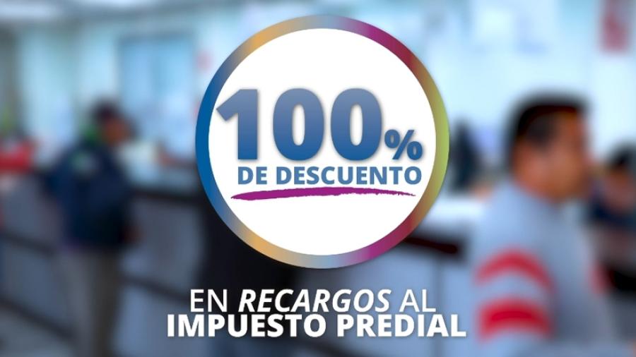Ofrece municipio 100% de descuento en recargos del predial