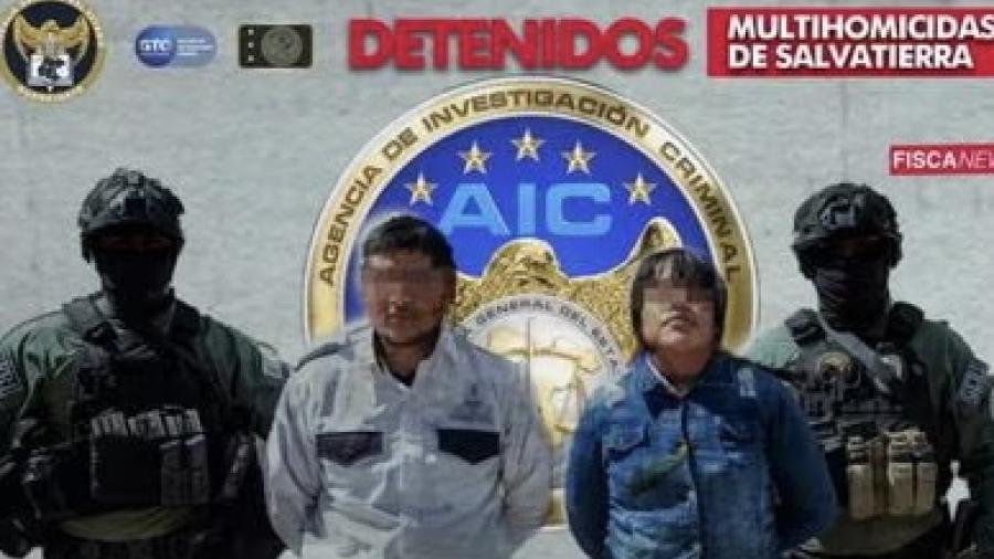 Detienen a dos responsables de masacre en Salvatierra