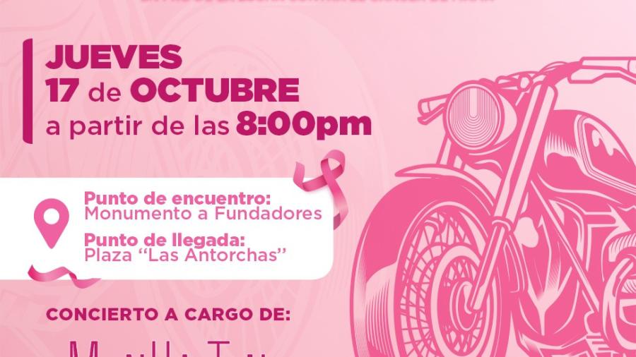 Invita alcaldesa Carmen Lilia Canturosas a 'Rodada Rosa'