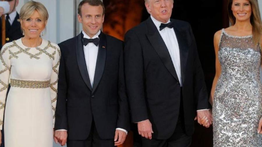 Así fue la cena de Trump en honor a visita de Macron