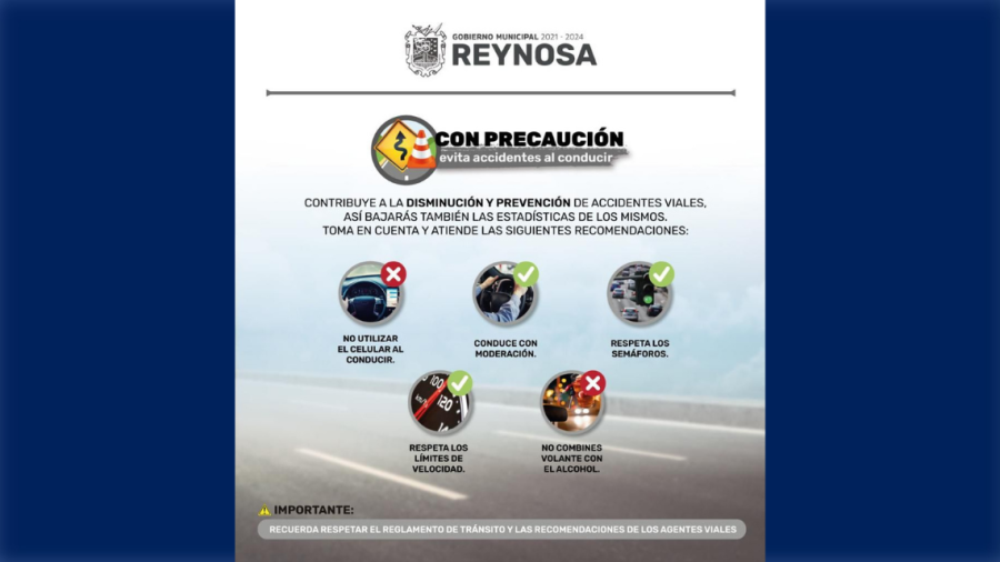 Exhorta Secretaria de Seguridad Publica, Tránsito y Vialidad, prevenir accidentes en estas vacaciones