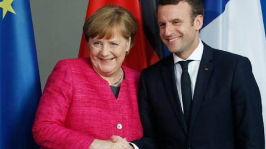 Macron y Merkel abordarán futuro de la Unión Europea
