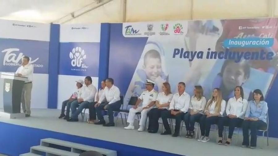 Inaugura Gobernador pasos y espacios de playa incluyente en Miramar