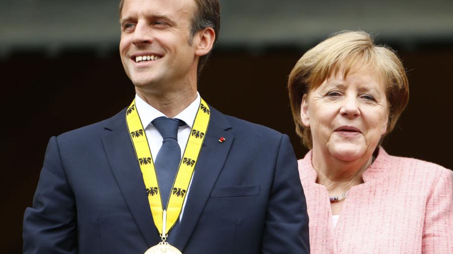 Macron recibe Premio Carlomagno 