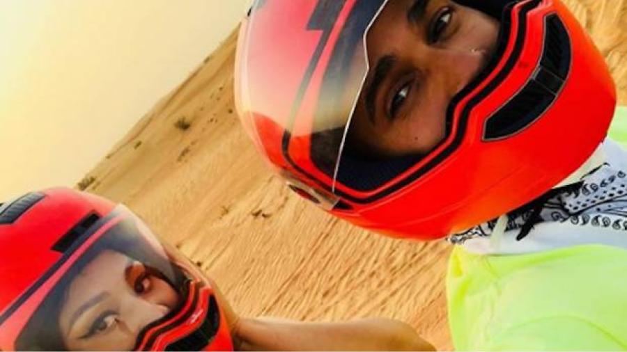 Lewis Hamilton y Nicki Minaj presumen sus vacaciones en Dubai