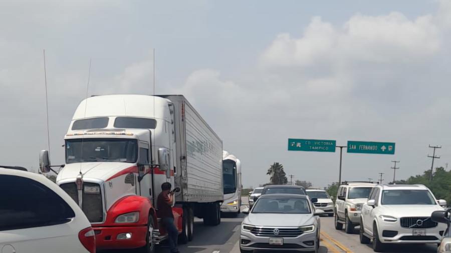 Termina bloqueo en la carretera Matamoros Ciudad Victoria