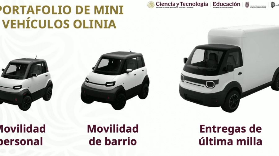 Gobierno presenta Olinia, primera armadora mexicana de mini vehículos eléctricos