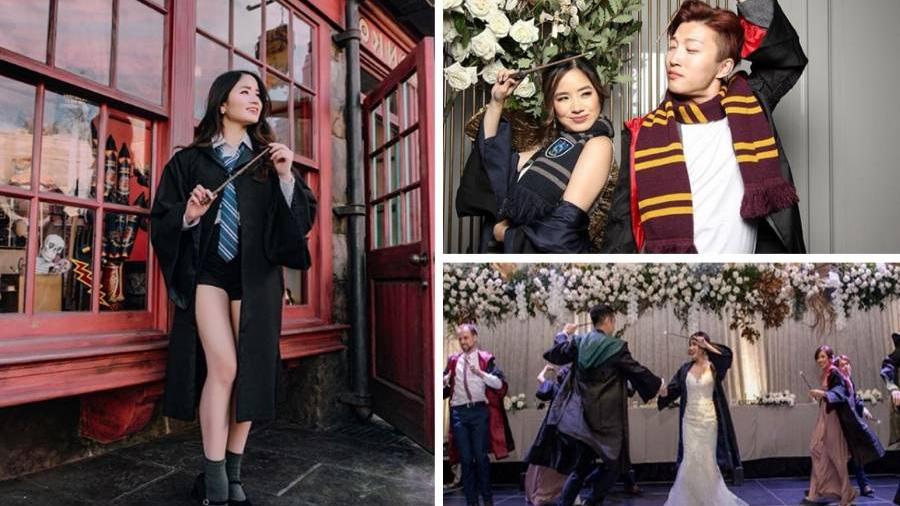 Pareja celebra su boda ¡Al estilo de Harry Potter!