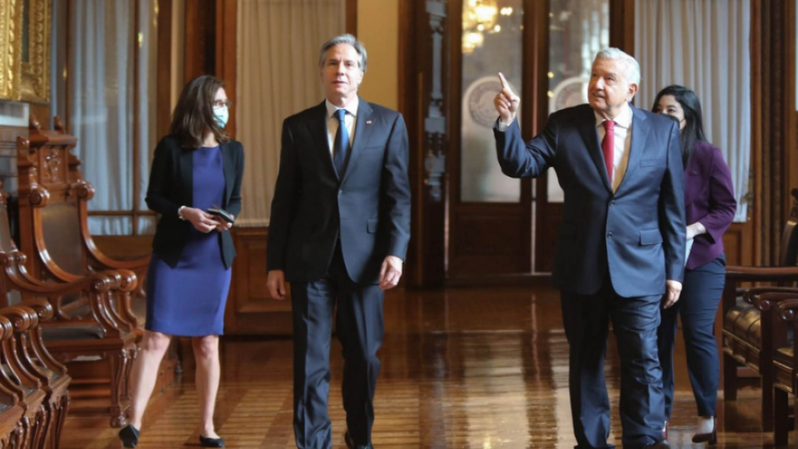 Asegura AMLO que no hay agenda para la reunión con Blinken; Descarta pleito con EU por consulta energética