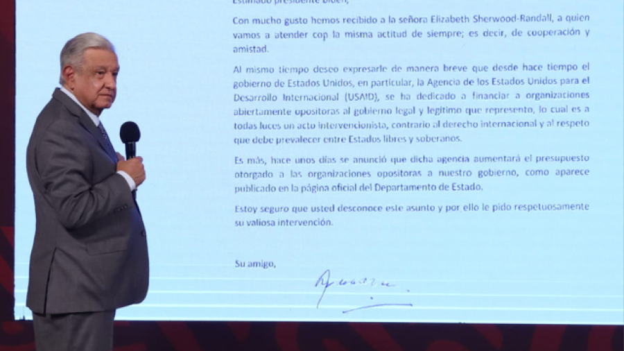 Envía AMLO carta a Biden ante financiamiento de EU a organizaciones en México