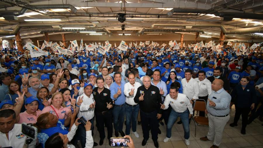 Truko toma protesta a estructura electoral de Reynosa