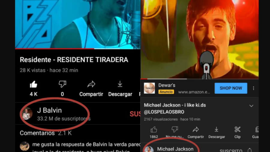 Hackea canales de Youtube de artistas como Daddy Yankee, J Balvin, Michael Jackson, entre otros