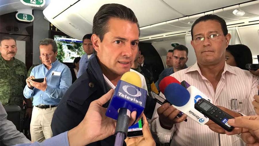 Regresa EPN a CDMX, sobrevolar&aacute; zona afectada