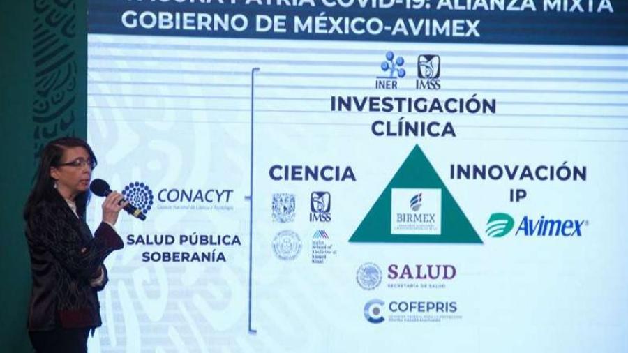 Vacuna mexicana "Patria" podría estar lista para finales de año: Conacyt