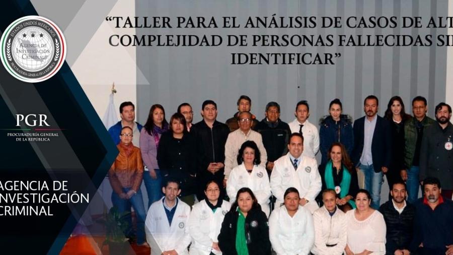 PGR realiza taller para análisis de casos de personas fallecidas sin identificar