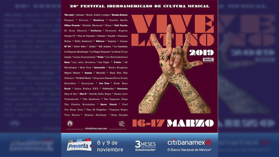 Éste es el cartel del Vive Latino 2019
