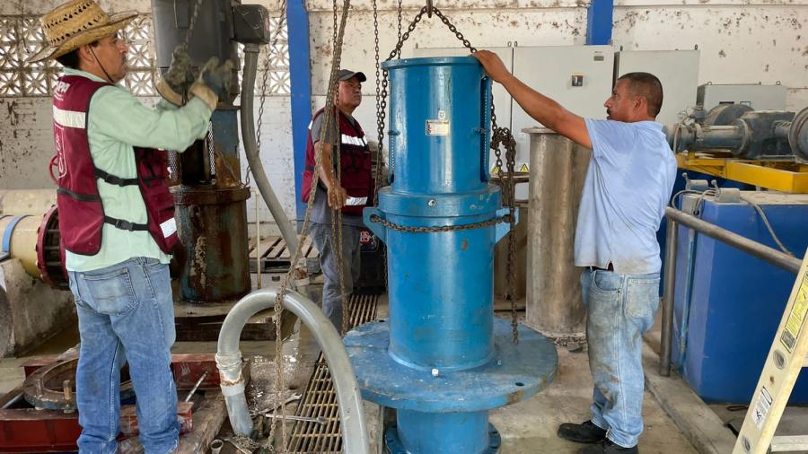 Reemplazó COMAPA de Reynosa bomba para abasto de agua en sector Juárez