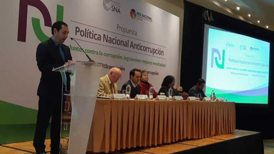 Presentan borrador de la Pol&iacute;tica Nacional Anticorrupci&oacute;n