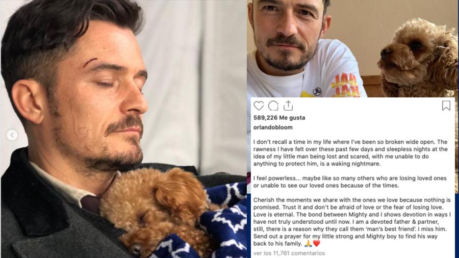 Orlando Bloom y su conmovedor mensaje tras perder a su perrito