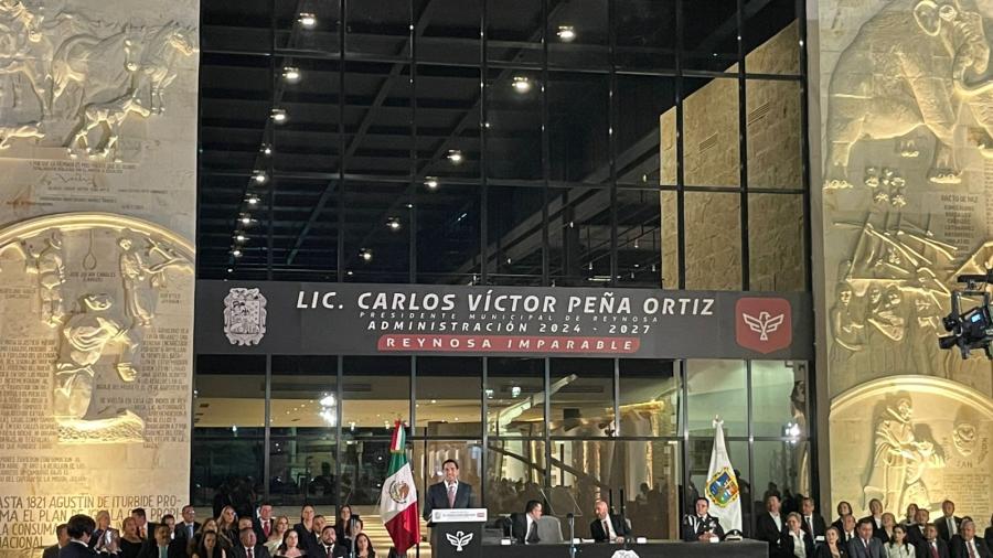 Toma protesta alcalde reelecto Carlos Pe&ntilde;a Ortiz 