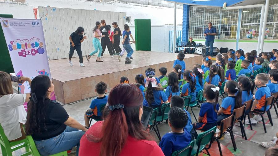 Presenta Festival “Bebeleche” actividades educativas y artísticas a cientos de alumnos de nivel básico